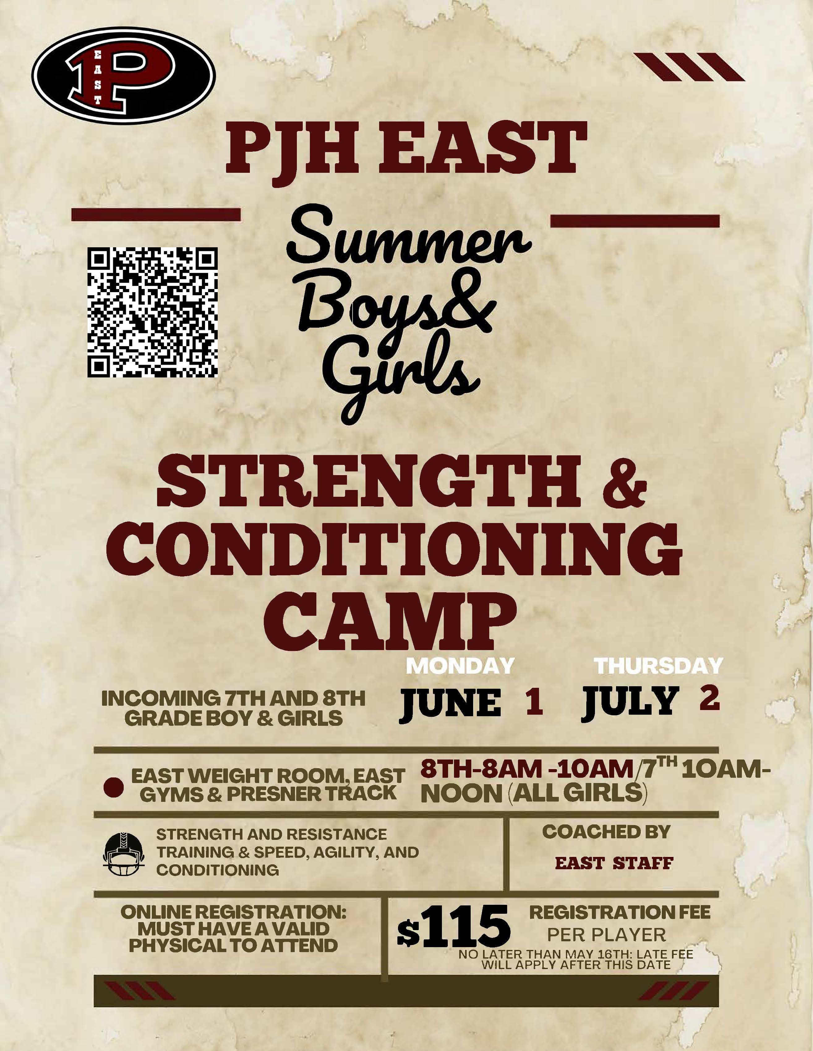 Pearland JHEast Boys & Girls SAC Summer Camp